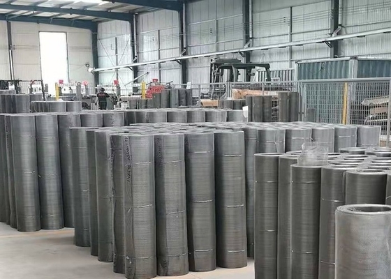 304 316 Square Anticorrosion Stainless Steel Woven Wire Mesh