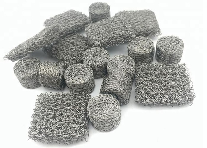 Compressed Knitted Wire Mesh Multifunctional Flatten Type / Ginning Type