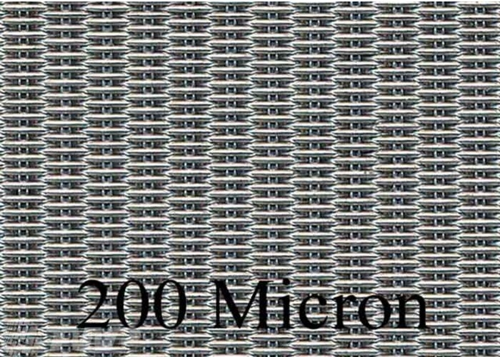 12x64 Mesh Stainless Steel Dutch Wire Mesh / 200 Micron Filter Cloth