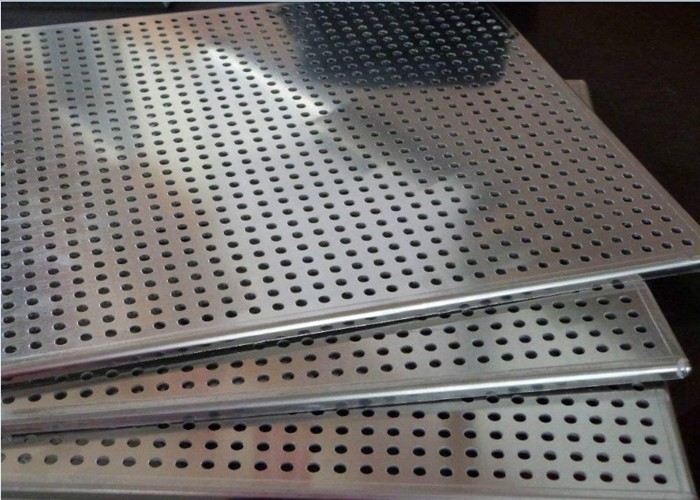 2m 2.44m Perforated Steel Mesh Sheets ,  316 Stainless Steel Perforated Sheet