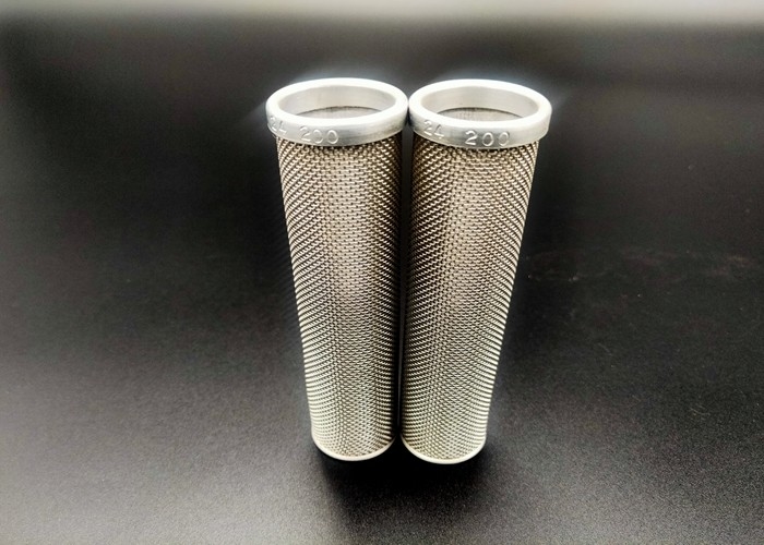 Rimmed 2mm 635mesh Stainless Steel Wire Mesh Tube Cylinder Filters